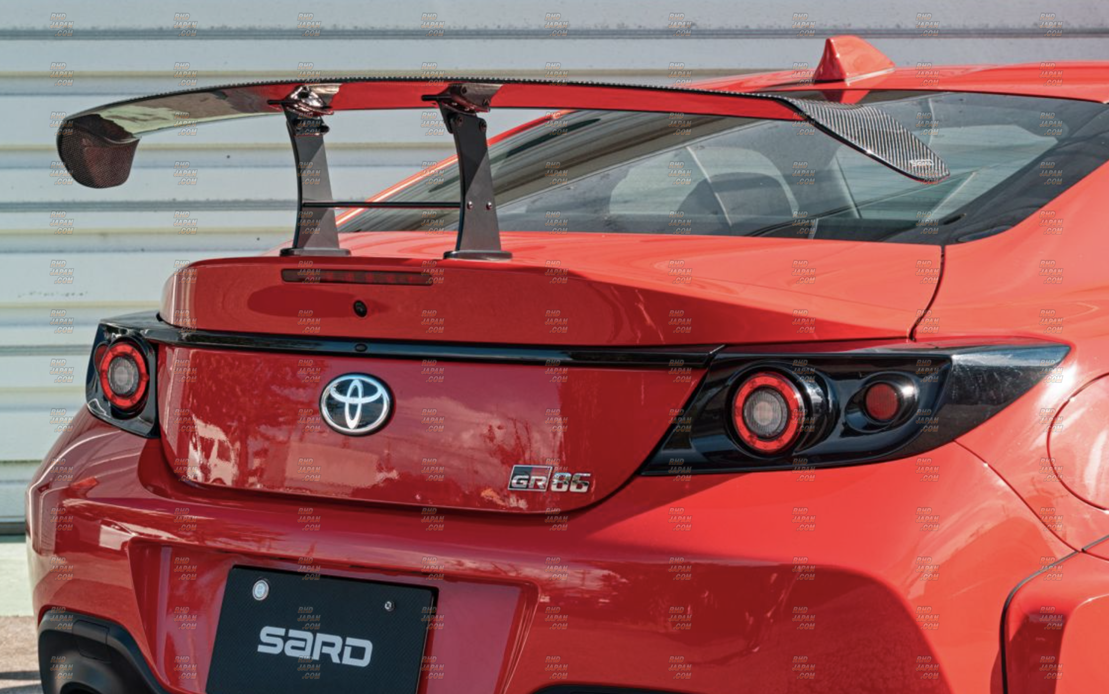 Sard LSR Carbon Wing Plain Weave Urethane Coating High Mount Stay